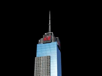 4 Times Square - NYC Low-poly 3D model