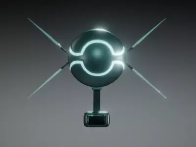 Futuristic Drone 3D model buy