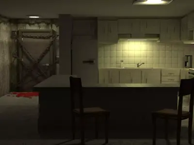 Silent Hill 4 The Room Kitchen 3D model