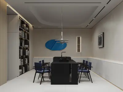 Minimalist style 3D model 3D model