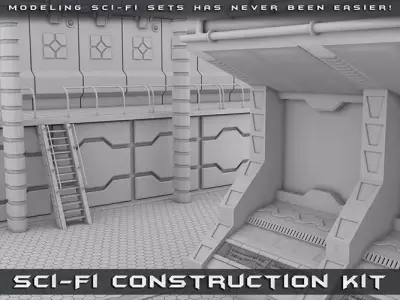 Sci-Fi Construction Kit 3D model