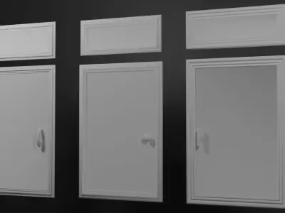 Trims and Things Low-poly 3D model