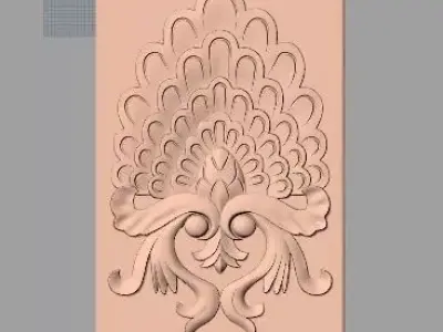 Artcam 3D relief STL models for CNC woodworking E146 3D model