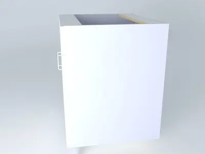 S2D1FD cabinet with wooden top Free 3D model