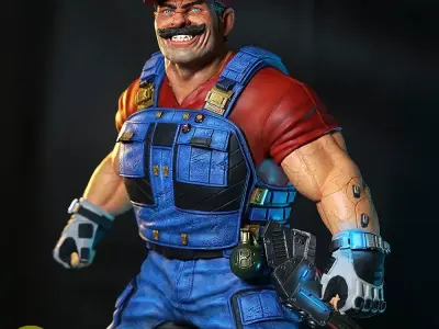 Realistic Super Mario 3D Print Model 3D print model