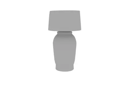  Wooden Cylinder Table Lamp  Low-poly 3D model