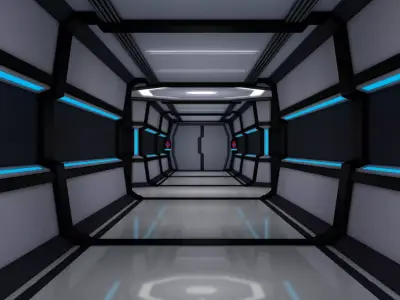 Sci Fi Corridor 3D model