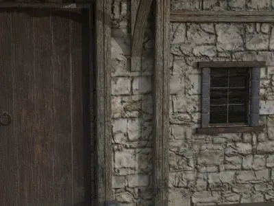 Medieval house  3D model 2