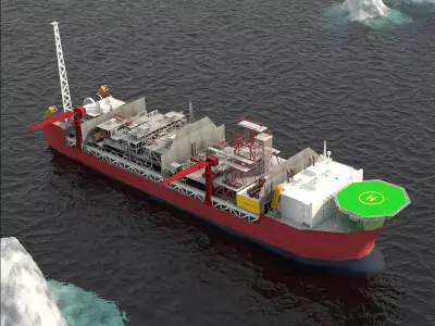 FPSO Jotun A offshore Oil rig Low-poly 3D model