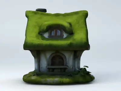 Fantasy Forest House 4 3D model