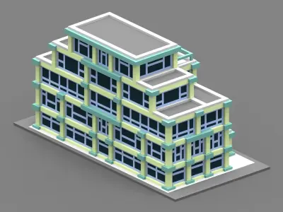 House Voxel - 29 Low-poly 3D model