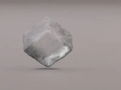 ICE CUBES Low-poly 3D model