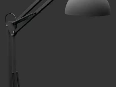 Industrial Lamp 3D model 8