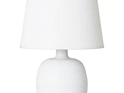 Table Lamp Gray Table Lamp 3D model