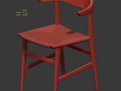 Hedda Wicker Chair by David Ericsson 3D model
