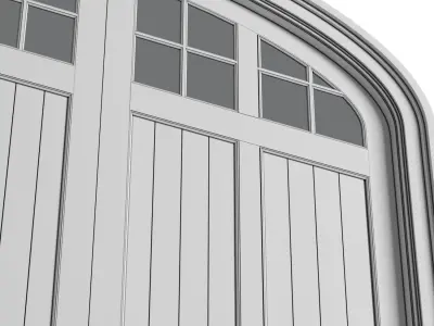 Automatic Classic Modern Garage Doors  3D model