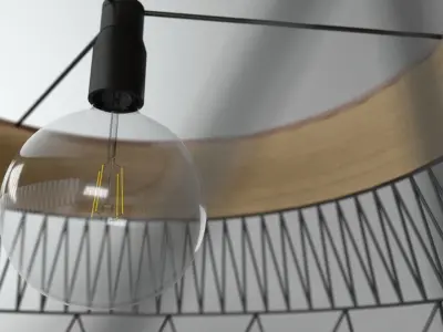 Ceiling Lamp - Industrial style 3D model
