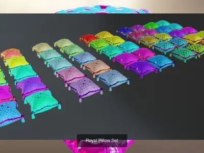 PILLOW MEGA COLLECTION 3D Model Pack