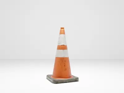 Traffic Cone  Low-poly 3D model 3D model