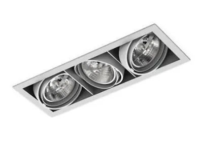 spotlights four led downlights in square frame 3D model