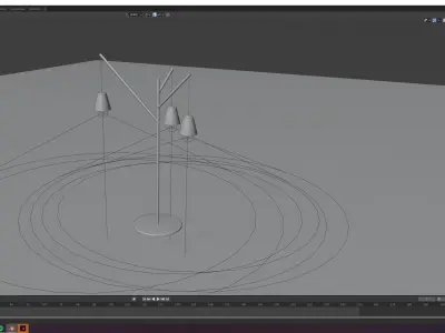 floor lamp Free 3D model 9