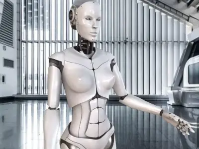 Artificial Intelligence AI robot 3D model