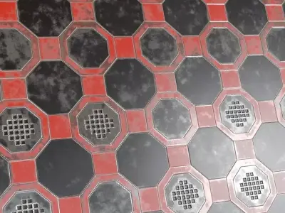 Red Metal Surface PBR Seamless Texture