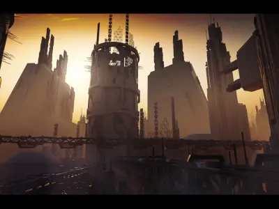 Architectural Structures Kitbash Set 3D model