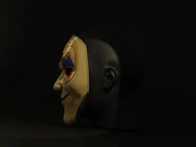 Doctor who Fireplace Mask Clockwork Droid 3D print model