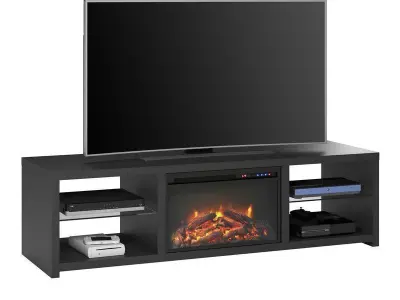 Braydon TV Stand Fireplace  3D model