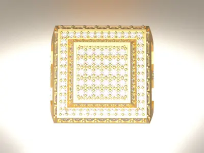 mens diamond ring 3D print model purchase