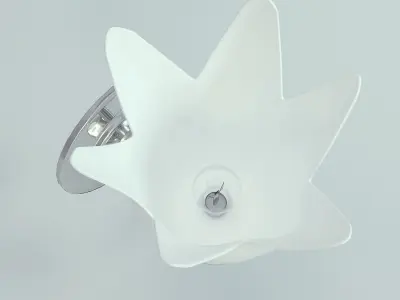 Wall Lamp Single White 2 3D model