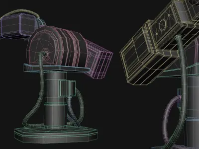 Mechanical arm Low-poly 3D model