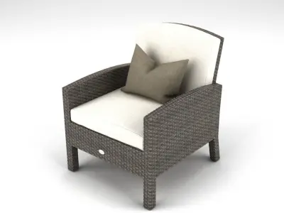 Rattan Garden Furniture Set 14 3D model