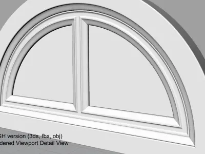 Small Palladian Window 3D model