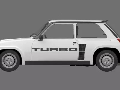 1980 Renault 5 Turbo 3D model
