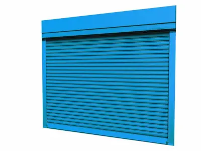 shutters Garage door Low-poly 3D model
