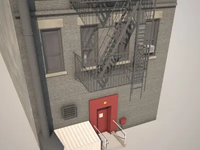 Context Building Nr4 Building Allen st  New York 3D model