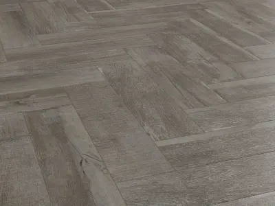 Bergen dark grey Floor Tile 3D model