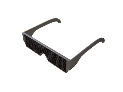 Future Technology Glasses v2 013 Low-poly 3D model