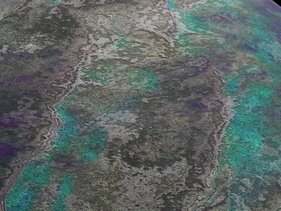 alien moon 005 Low-poly 3D model