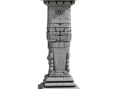 Mayan Pillar  3D print model