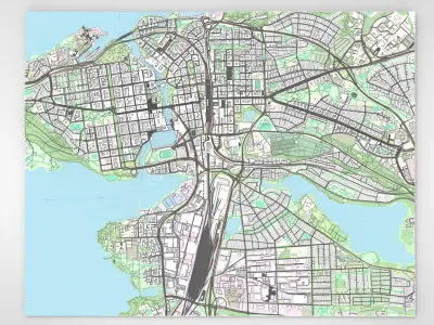 Cityscape Tampere Finland 3D model