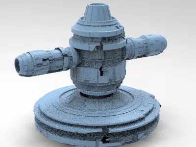 Moon Base Droid Relay Dome 2 3D model