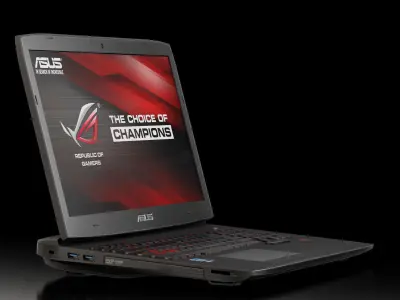 Asus ROG G751JY gaming laptop Low-poly 3D model
