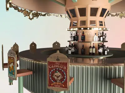  Carousel Bar Lounge 3D model
