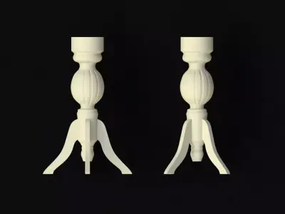 leg High quality 3d models for processing on a cnc machine  Free 3D model get