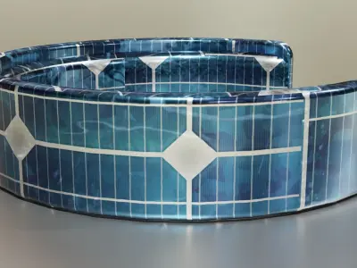 Low Poly Sci-Fi Bracelet Luke Low-poly 3D model