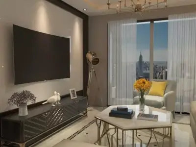 Contemporary Drawing Room 3D model