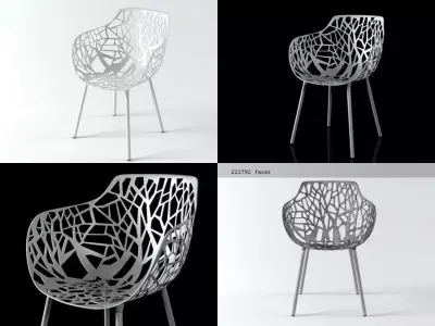 Forest  armchair 3D model